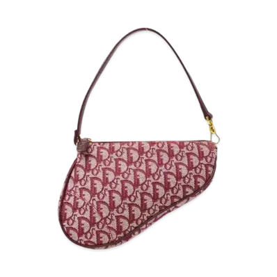Dior Trotter Saddle Handle Bag "Bordeaux"