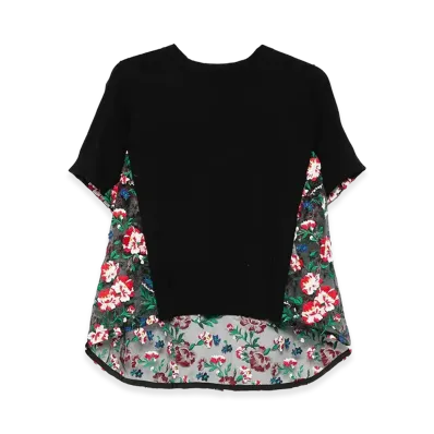 sacai Women's Floral Embroidery Pullover "Black"