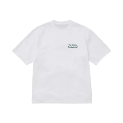 ENNOY 21SS Logo Tee "White/Green" SS21BRENCT02NTL