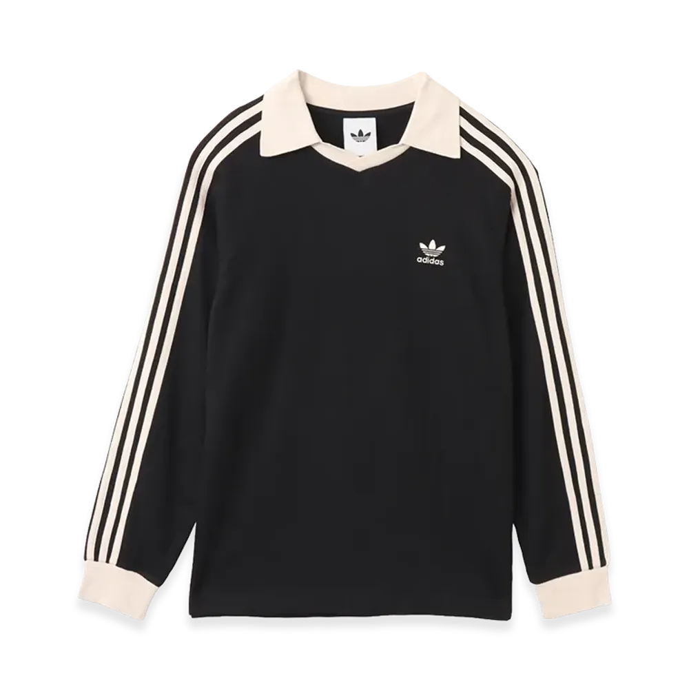 adidas Waffle LS Polo "Black"