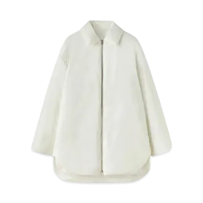 Jil Sander Women's Down Overshirt "Porcelain"