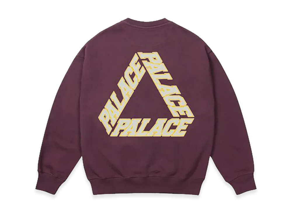PALACE P3 Stitch Crew "Maroonish"