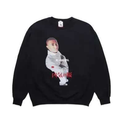 WACKO MARIA KYOKI NO SAKURA / CREW NACK SWEAT "Black"