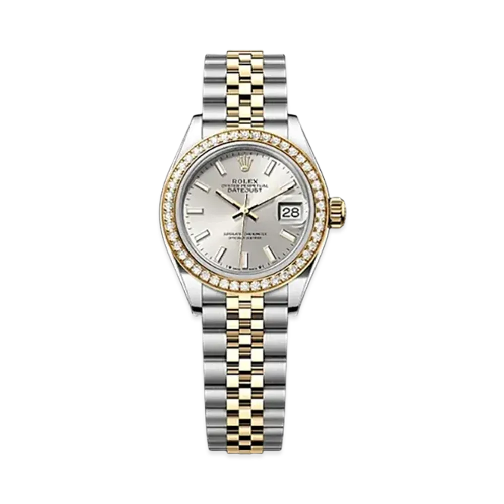 ROLEX Lady-Datejust 28mm Oystersteel & Yellow Gold Diamond 279383RBR "Silver"
