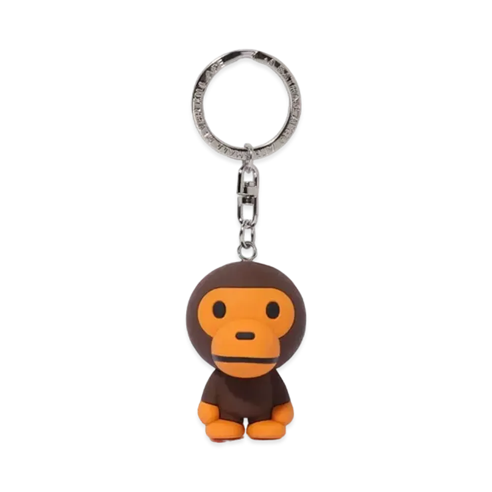 A BATHING APE Baby Milo Keychain "Brown"