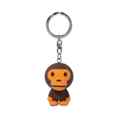 A BATHING APE Baby Milo Keychain "Brown"
