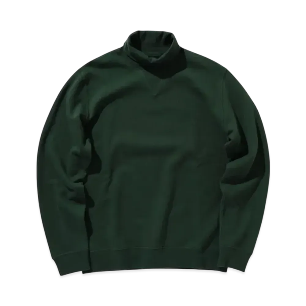 BEAMS Sweat Turtle Neck "Forest"