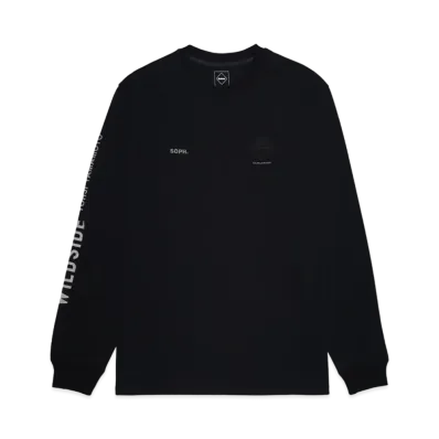 Wildside Yohji Yamamoto x F.C.Real Bristol L/S Team Emblem Tee "Black"