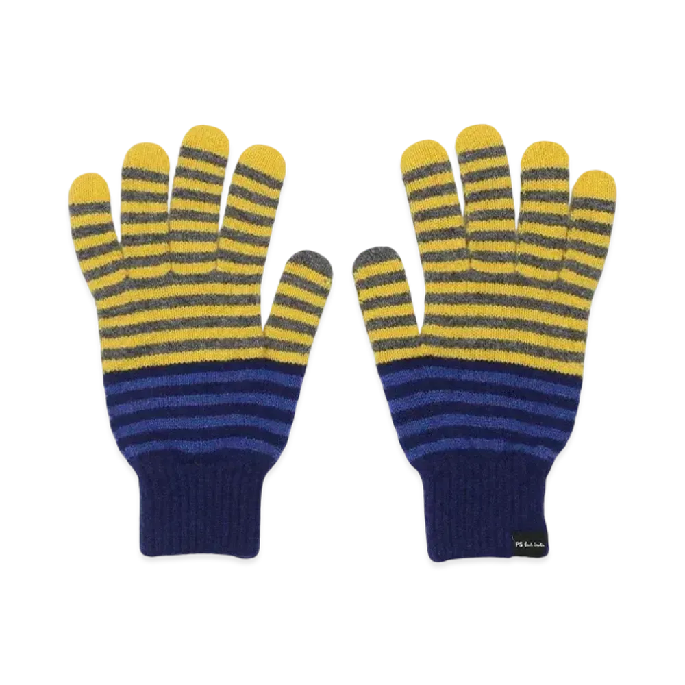 Paul Smith Pop Border Gloves "Navy"
