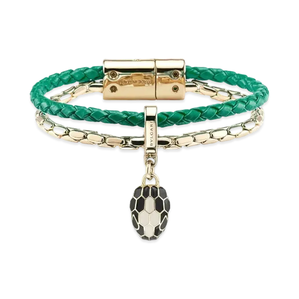 BVLGARI Serpenti Forever Bracelet "Green/Gold"