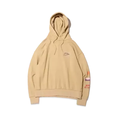 atmos pink Graphic Print Hoodie "Beige"