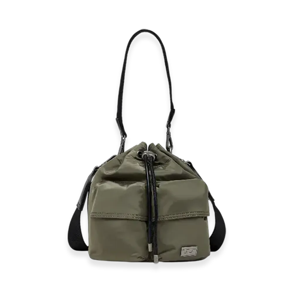 Diesel Multi-Pkts Bucket x Multi-Pkts-Multipocket Bucket Bag In Utilitarian Shell "Military Green"
