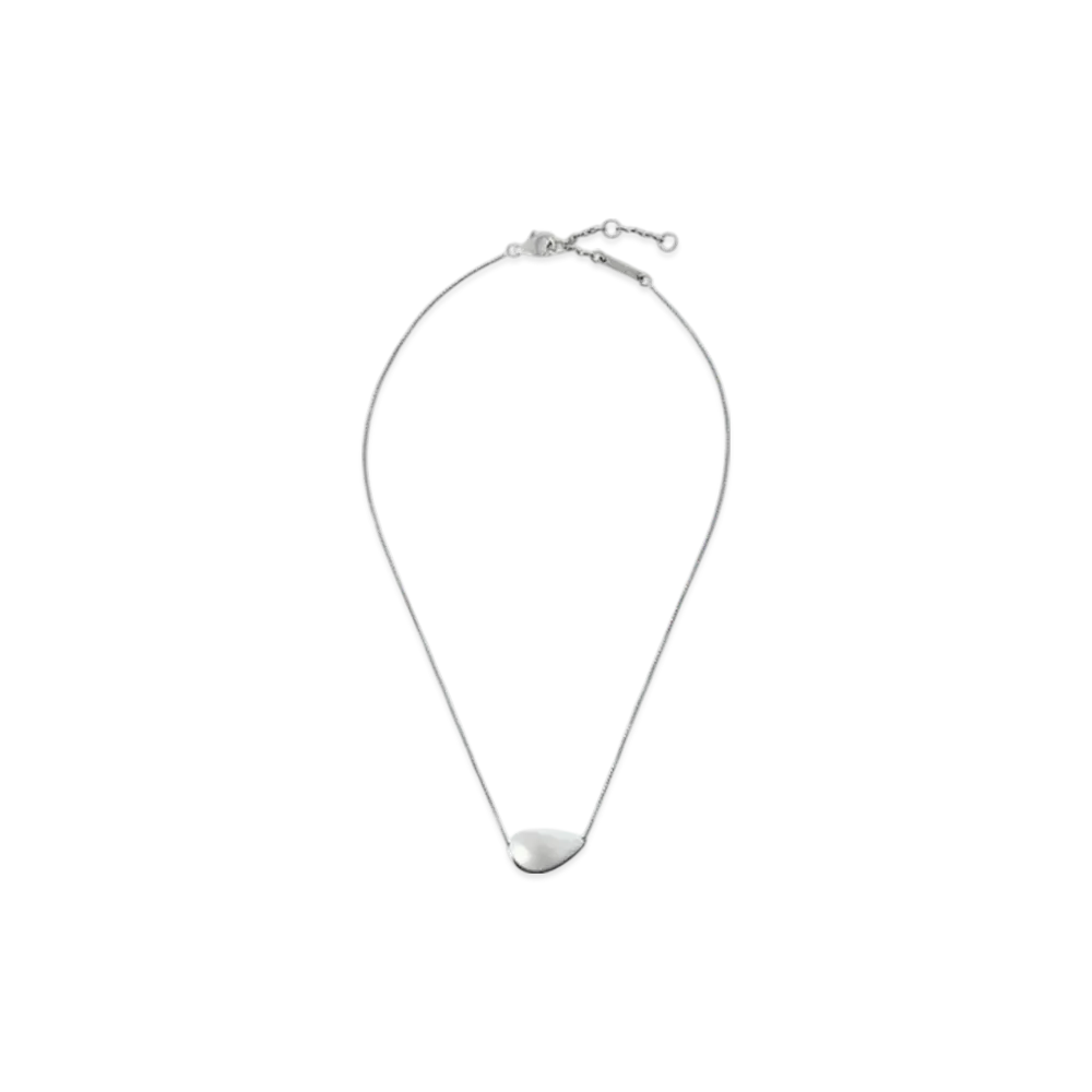 Bottega Veneta Drop Pendant Necklace "Silver"