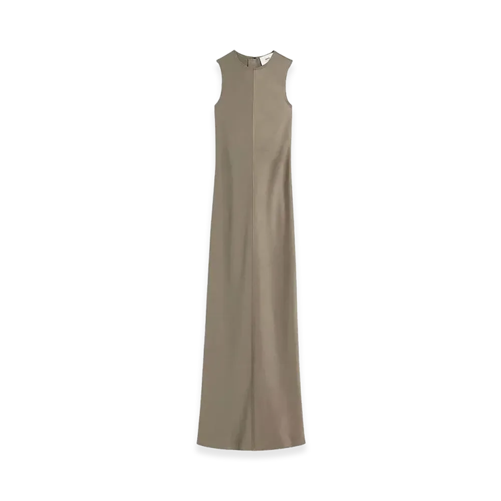 AMI PARIS Women's Long Dress "Gray"