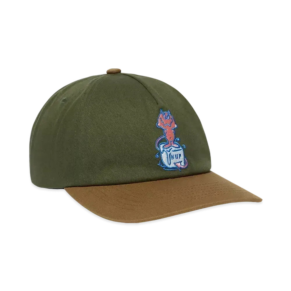 HUF Summer 25 Melt 5 Panel Snapback "Green"
