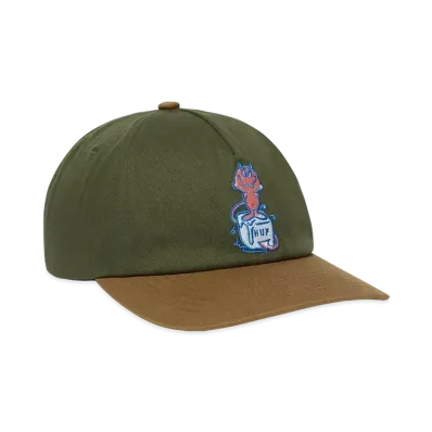 HUF Summer 25 Melt 5 Panel Snapback "Green"
