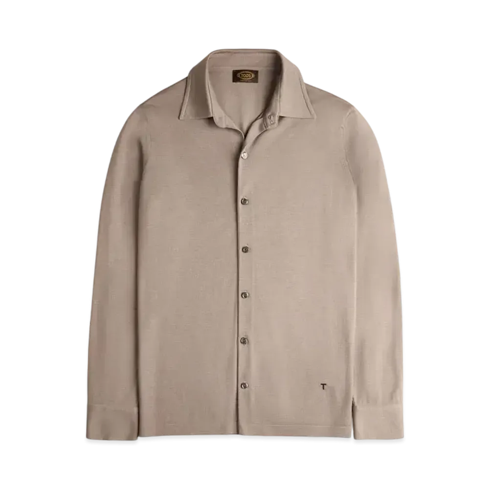 TOD'S Shirt in T15 Wool "Beige"