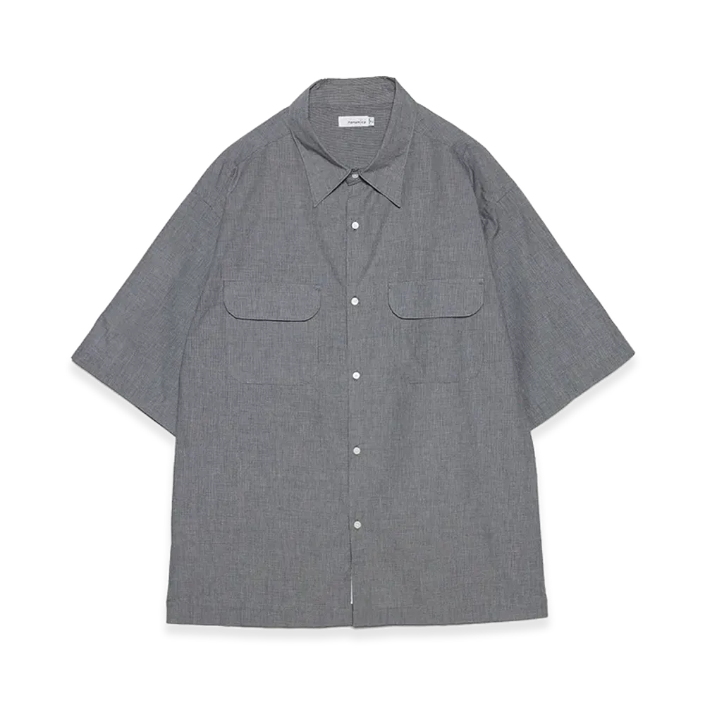 nanamica Regular Collar S/S Shirt "Navy"