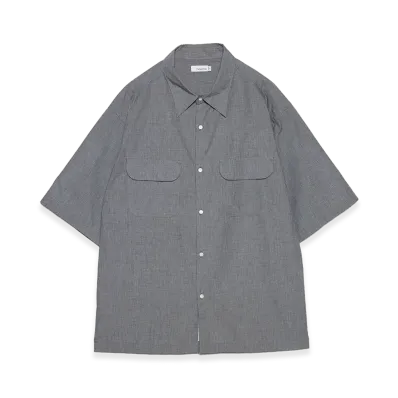 nanamica Regular Collar S/S Shirt "Navy"