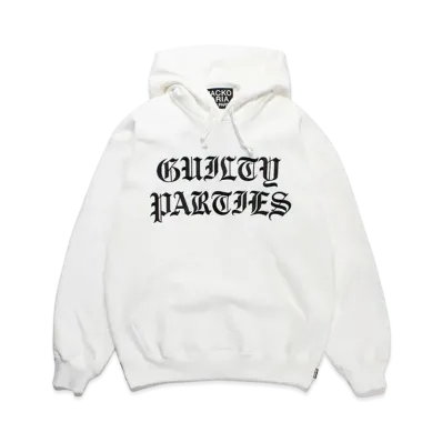 WACKO MARIA Heavy Weight Pull Over Hooded Sweat Shirt "White"