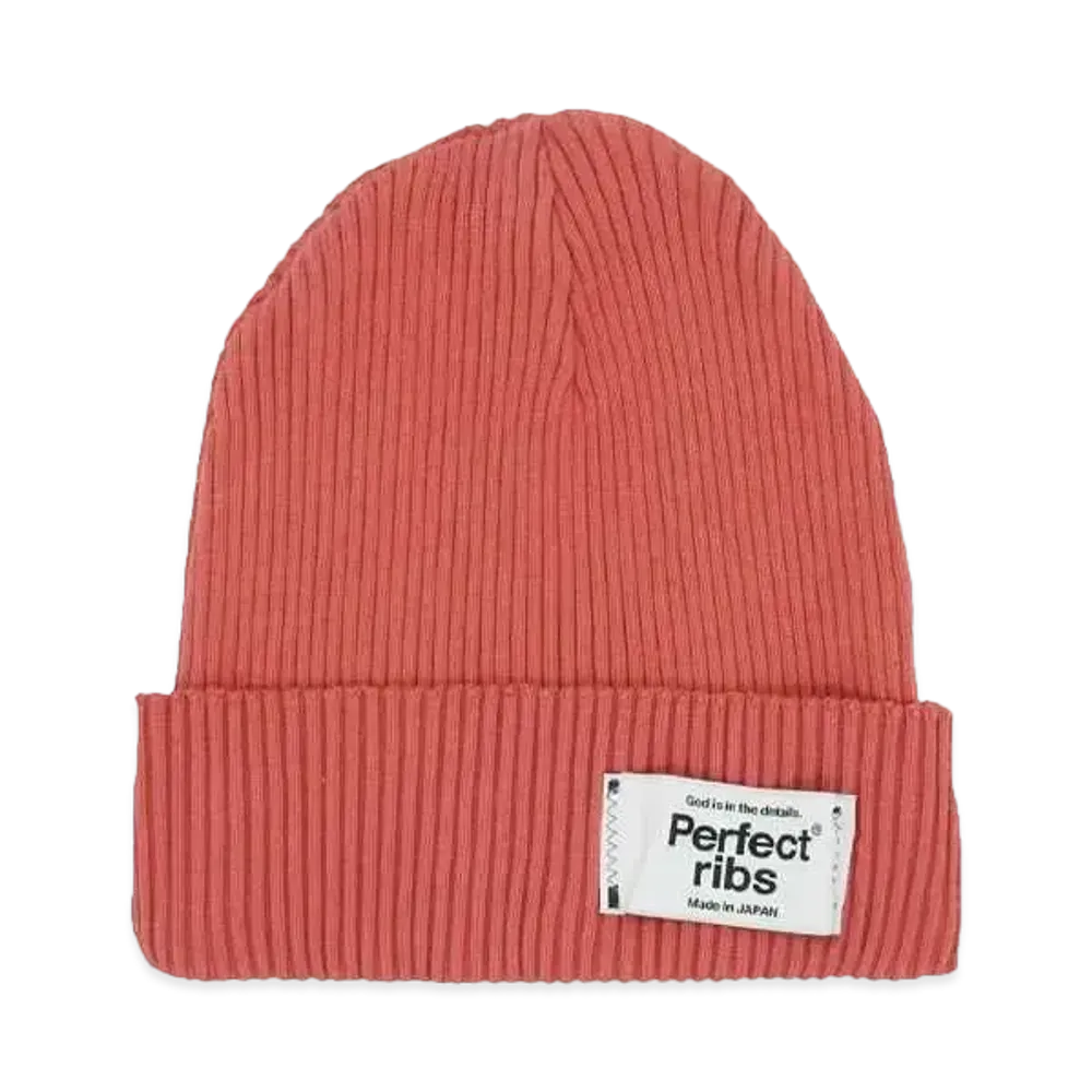Perfect ribs Rib Beanie Cap "Vintage Red"