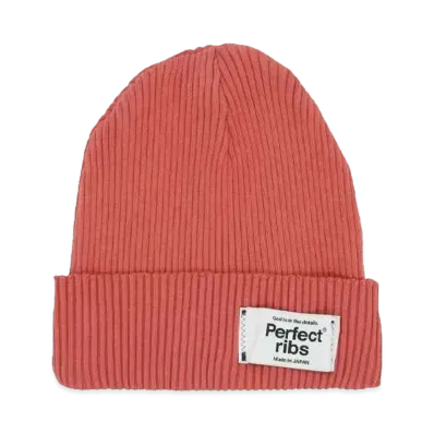 Perfect ribs Rib Beanie Cap "Vintage Red"
