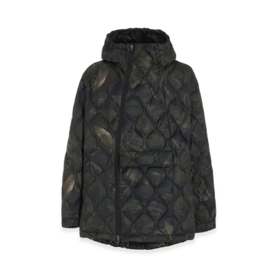 S'YTE x Taion Dahlia Camouflage Quilted Down Parka "Khaki"