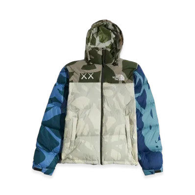 The North Face x Kaws 1996 Nuptse Jacket "Moonlight Ivory"