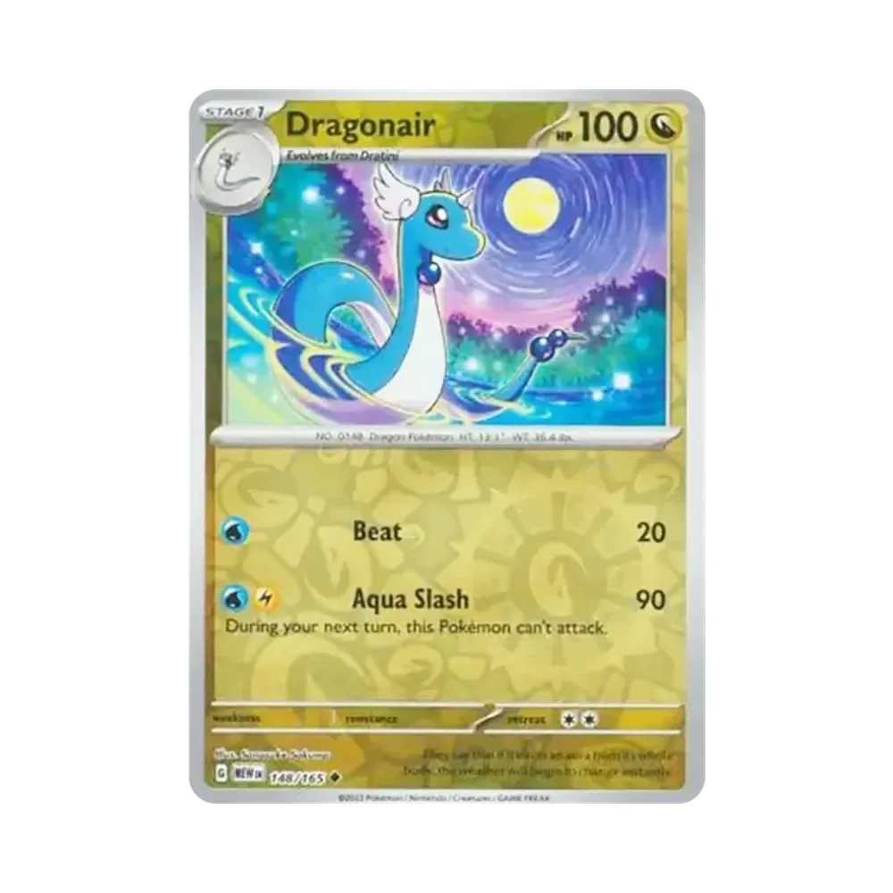 ハクリュー U :リバースホロ [MEW EN 148/165]【英語版】(スカーレット&バイオレット「151」)