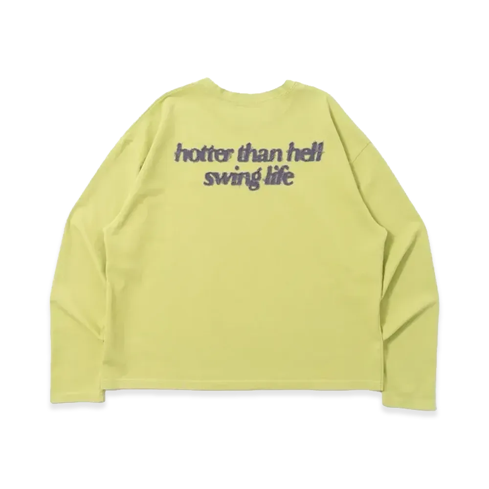 HTH Applique long tee "GREEN"