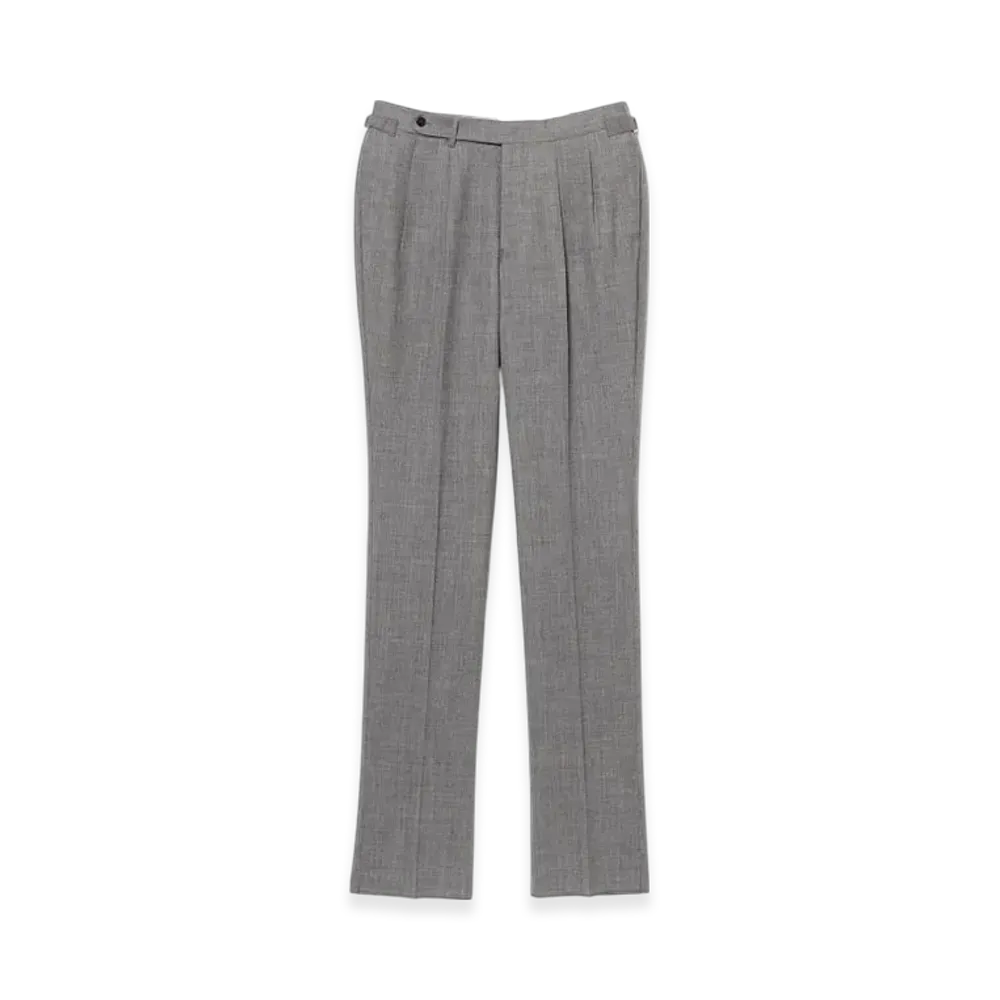 BEAMS Beams F Exclusive Fabric Wool Fresco 2 Pleats Side Adjusters "LightGray"