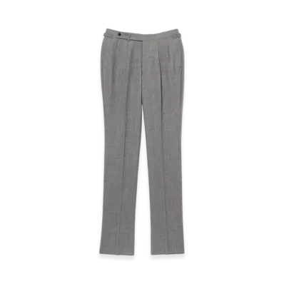 BEAMS Beams F Exclusive Fabric Wool Fresco 2 Pleats Side Adjusters "LightGray"