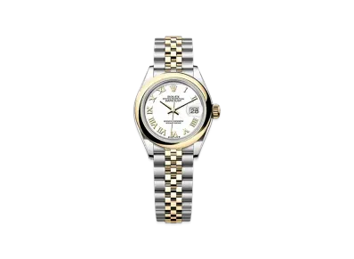 ROLEX Lady-Datejust 28mm Oystersteel & Yellow Gold 279163 "White"