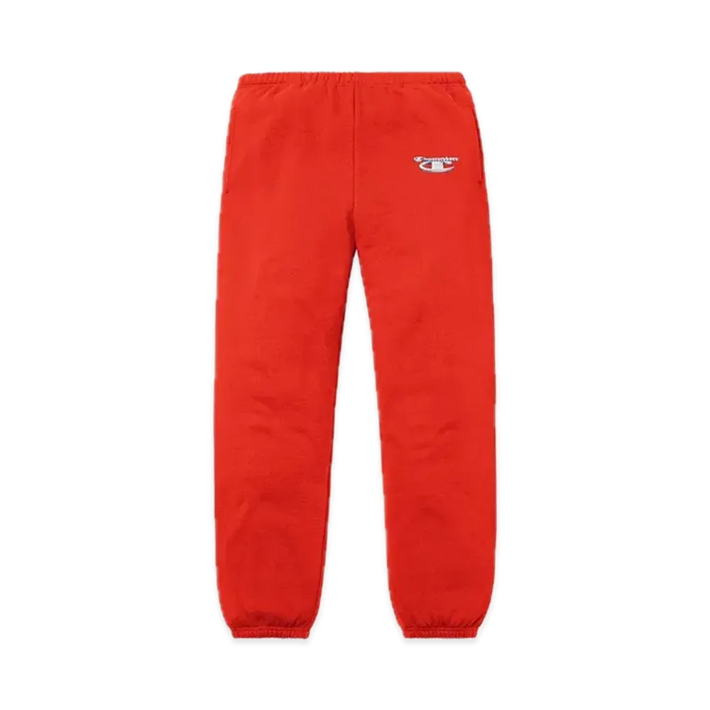 Supreme x Champion 3D Metallic Sweatpant "Brick Red"