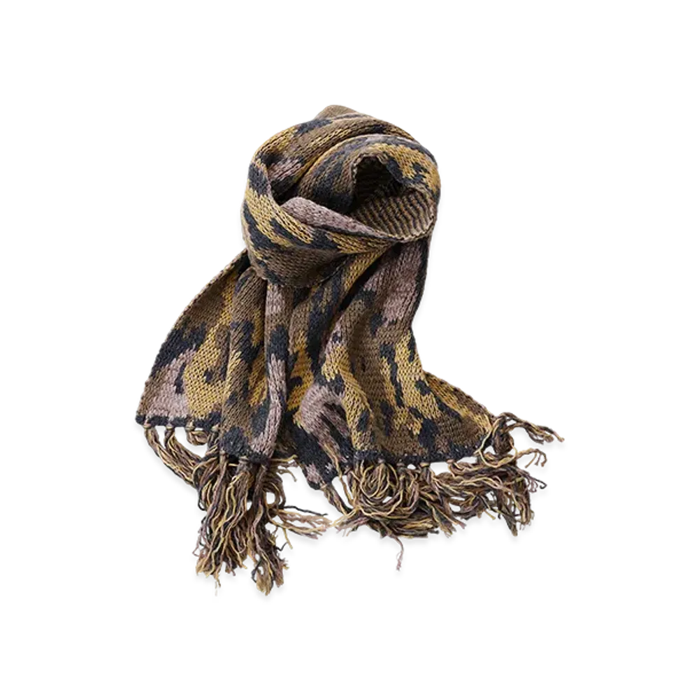 NICENESS Stewart Melange Suvin Knit Scarf "Leaf"