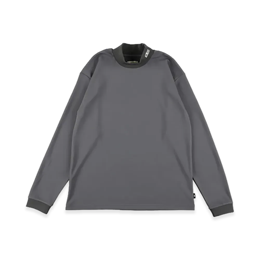 WIND AND SEA Mock Neck L/S Tee "C Gray"