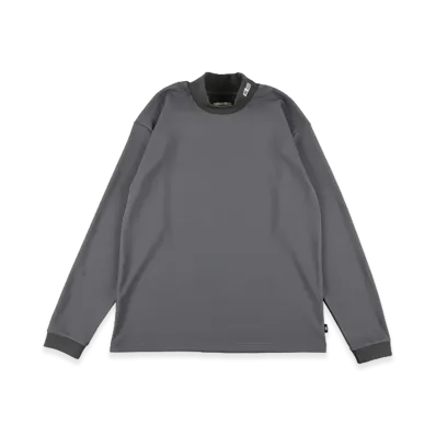 WIND AND SEA Mock Neck L/S Tee "C Gray"