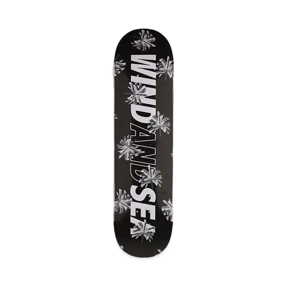 WIND AND SEA Palm tree (Pattern) Skate Board Deck "Bkack"