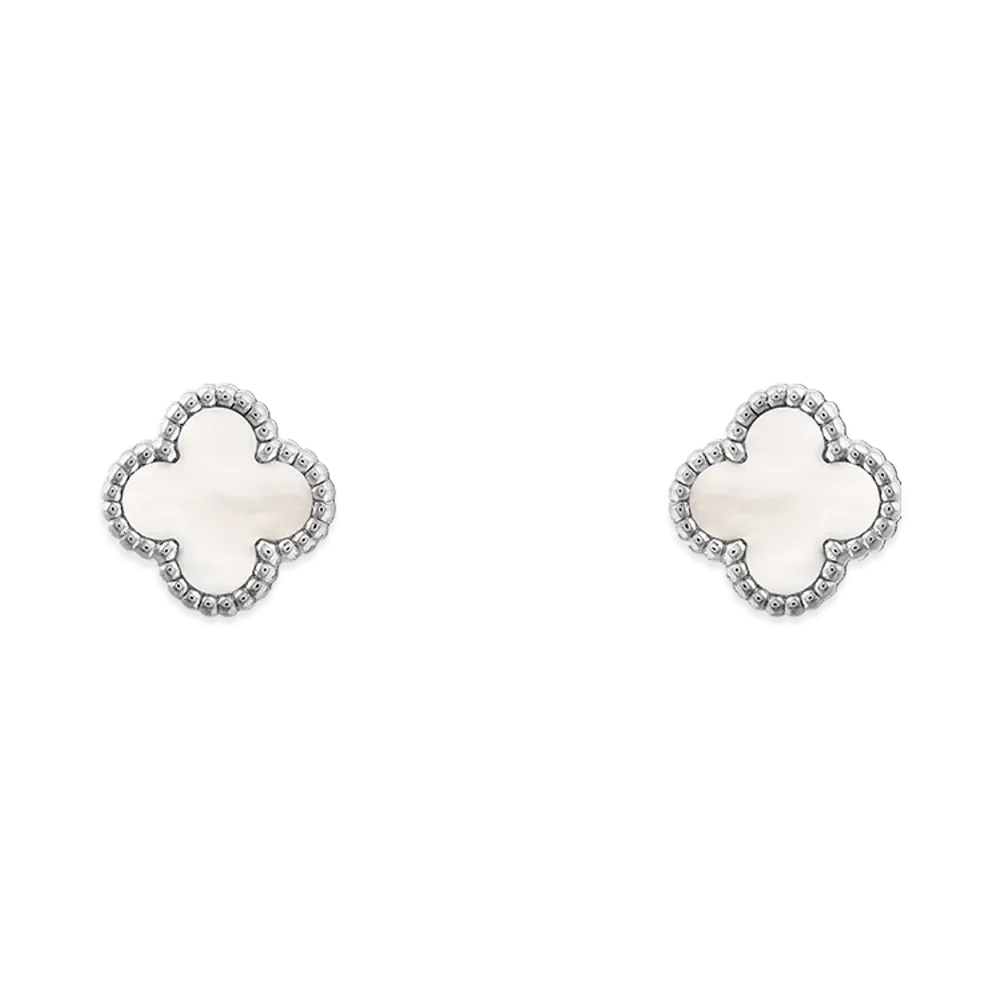 Van Cleef & Arpels Sweet Alhambra earrings "18K White gold/Mother-of-pearl"