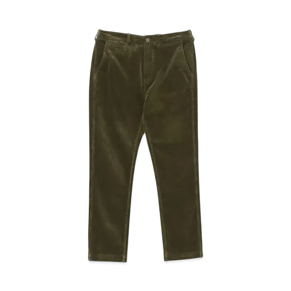 BEAMS Corduroy Stretch Tapered Pants "Olive"