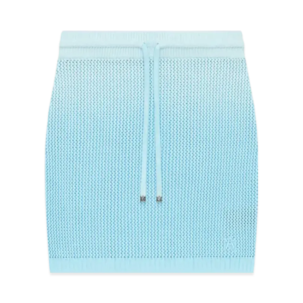 AMIRI Women's Amiri Script Skirt "Ice Blue"