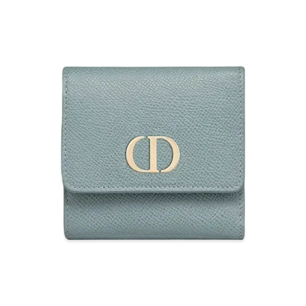 Dior 30 Montaigne Lotus Wallet "Blue"