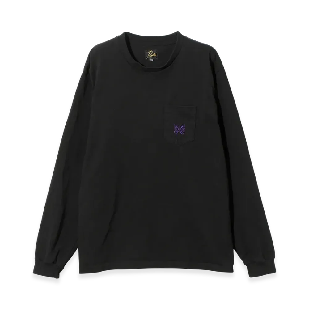 NEEDLES L/S Pocket Tee - Cotton Jersey "Black"
