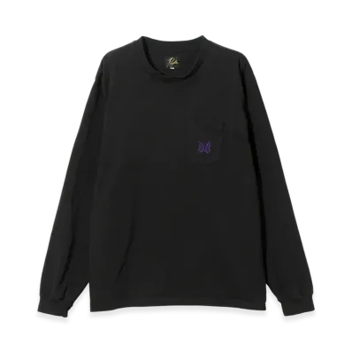 NEEDLES L/S Pocket Tee - Cotton Jersey "Black"