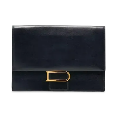 DELVAUX Leonce Clutch Opera Calf "Black"