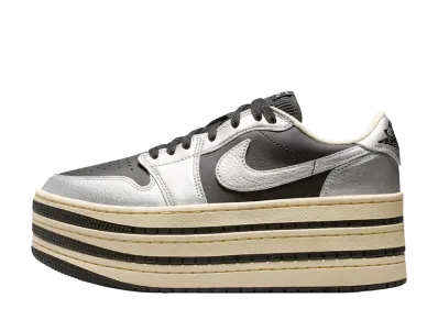 Nike Women's Air Jordan 1 Triple Stack "Metallic Silver/Black"