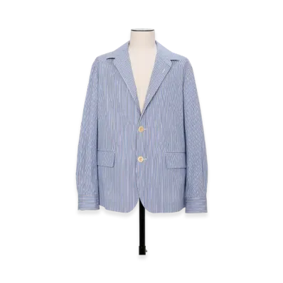 sacai Poplin Jacket "Light Blue Stripe"