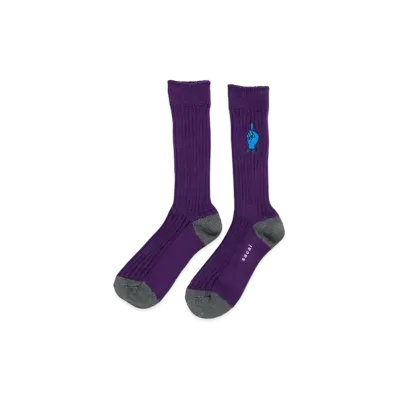 sacai x Gonz ONE LOVE Socks "Purple"