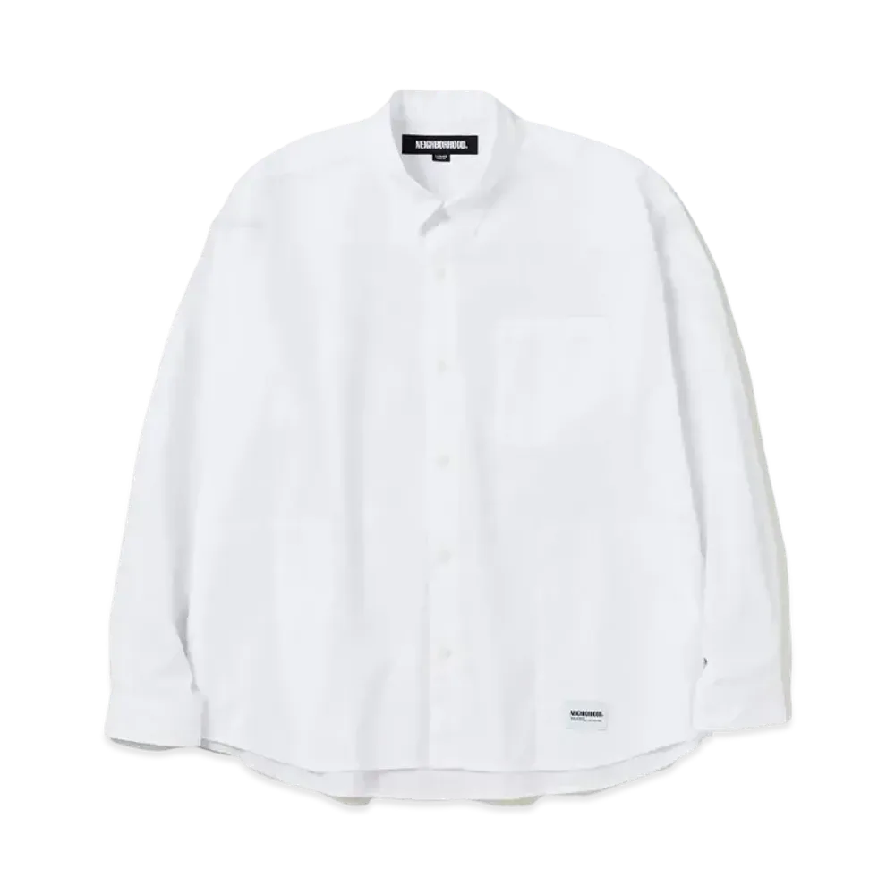 NEIGHBORHOOD Plain Shirt LS "White"