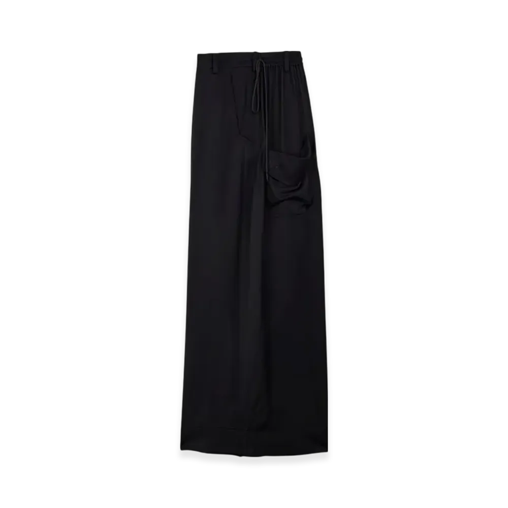 Y-3 Rayon Twill Wide Pants "Black"
